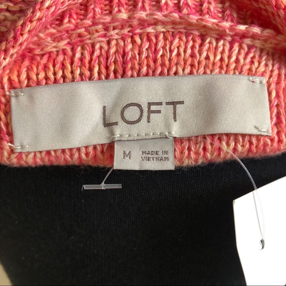LOFT Marled Elliptical Hem Sweater - Picture 6 of 8
